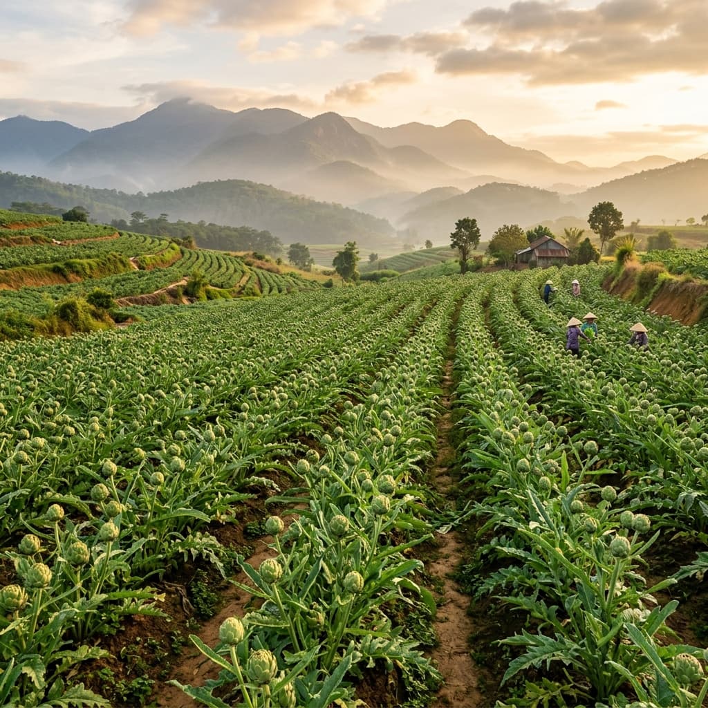 Vườn Atiso Đà Lạt